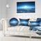 Designart - Night Flight above Clouds - Extra Large Wall Art Landscape